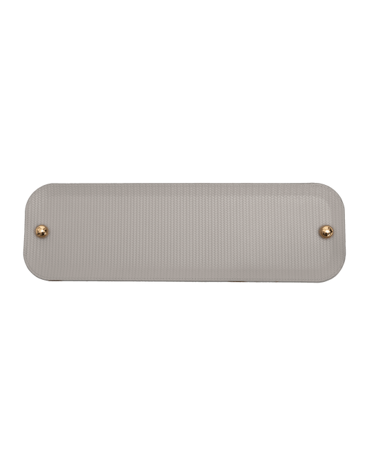 Olimpia large tray with gold details in Light grey - Maison SIA