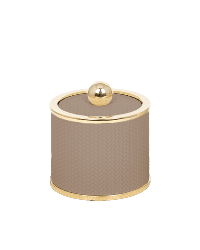 Olimpia Taupe Round Box