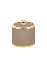 Olimpia Taupe Round Box