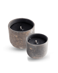 Outdoor Candle Matt grey/ gold