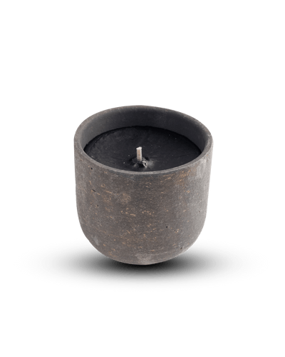 Outdoor Candle Matt grey/ gold