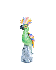 Parrot cacatua green & colored big