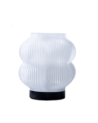 Peach Table Lamp in white & Black