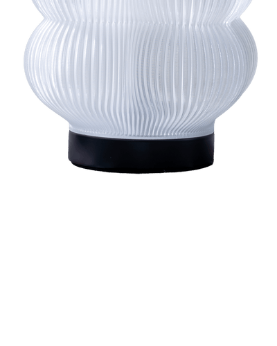 Peach Table Lamp in white & Black