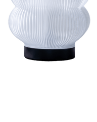 Peach Table Lamp in white & Black