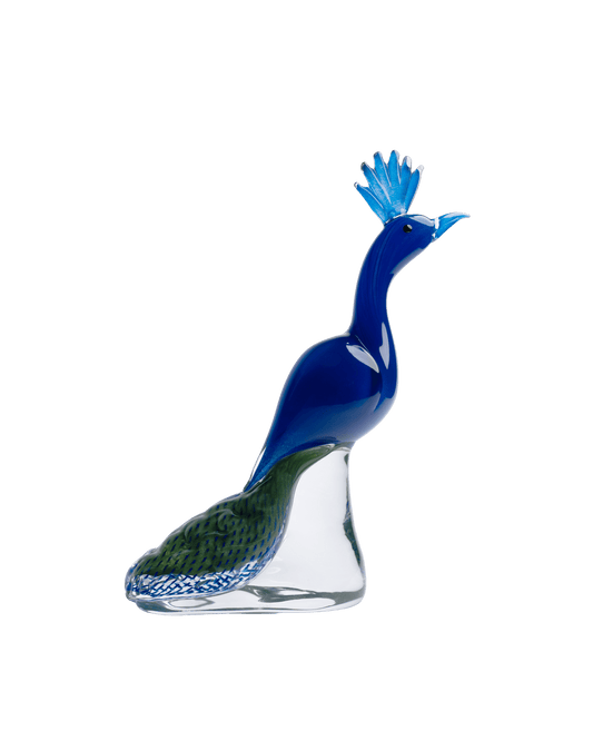 Peacock tail down blue green & gold - Maison SIA