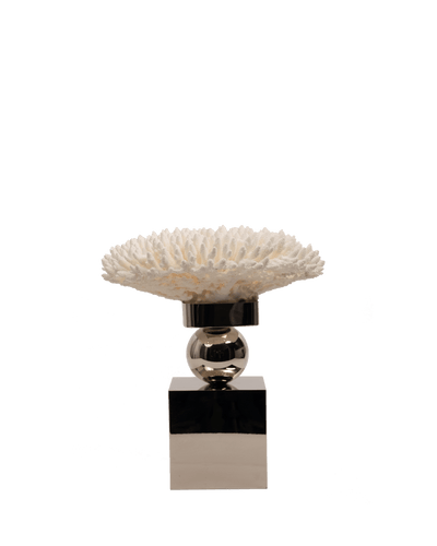 Petri- Coral Reef Table Decoration with Nickel Plate with Ball