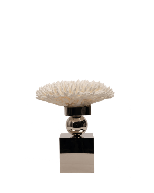 Petri - Coral Reef Table Decoration with Nickel Plate with Ball - Maison SIA