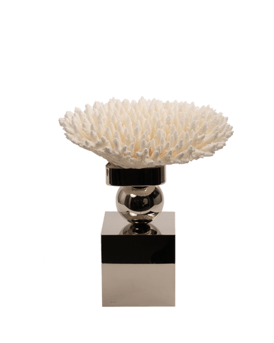 Petri- Coral Reef Table Decoration with Nickel Plate with Ball