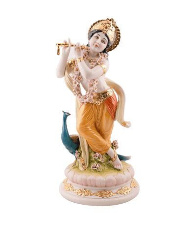 Pigmented Lord Krishna Idol