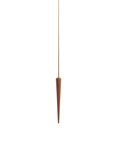 PUNTO Y COMA G BRASS-WALNUT CLOCK
