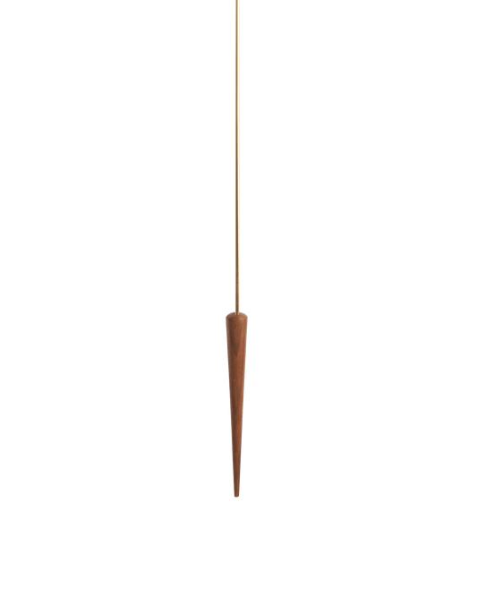 PUNTO Y COMA G BRASS-WALNUT CLOCK - Maison SIA