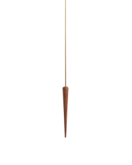 PUNTO Y COMA G BRASS-WALNUT CLOCK
