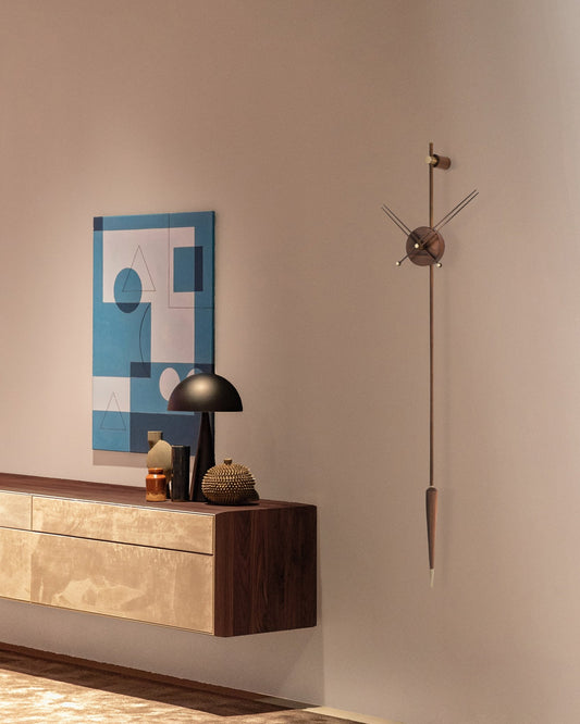 PUNTO Y COMA PREMIUM WALNUT CLOCK - Maison SIA