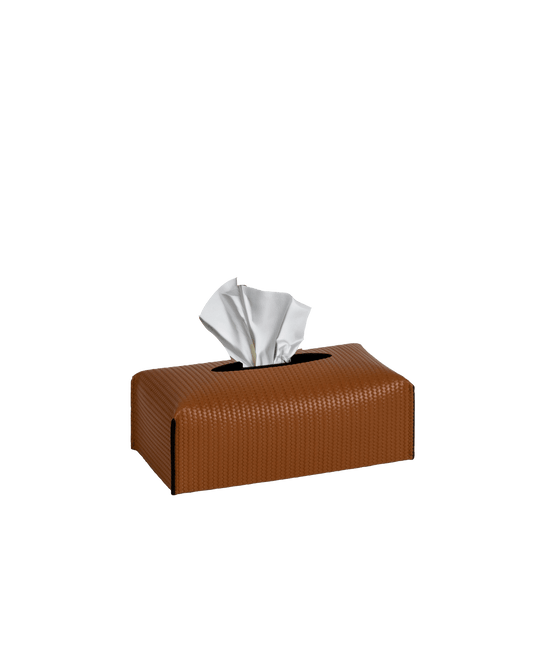 Rectangular Camel Tissue Box - Maison SIA