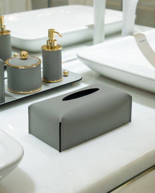 Rectangular Tissue box in Light grey - Maison SIA