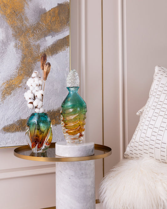 Regal Gilt Blossom Vase - Maison SIA