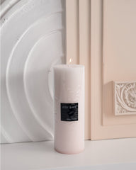 Rosewater Pillar Candle H20cm