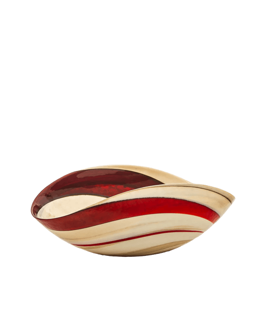 Rouge medium folded bowl - Maison SIA