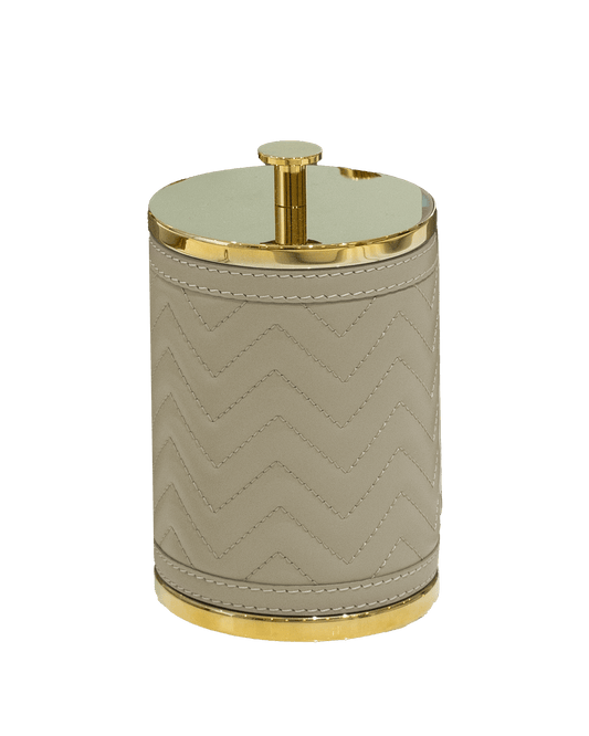 Round Box with lid in Grey - Maison SIA