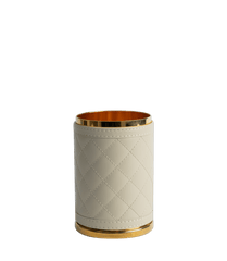 Round Box with lid in Ivory