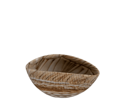 Shell mignon ivory with brown threads bowl