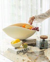 Shell Mono Large Folded Bowl