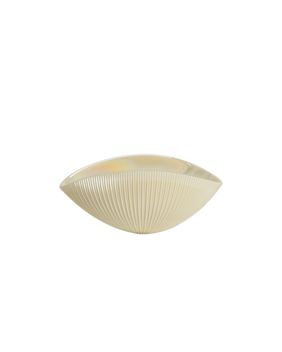 Shell mono small ivory bowl