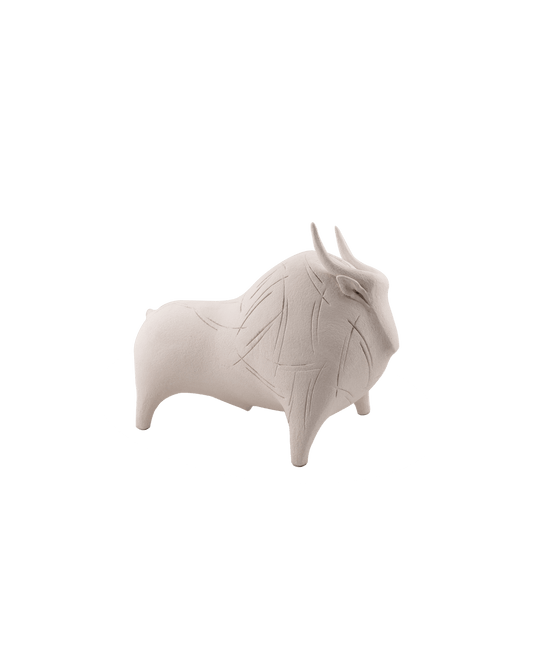 Small Bull In White - Maison SIA