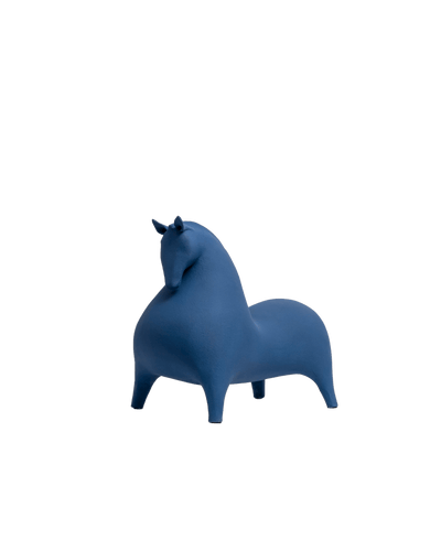 Small Horse In Blue