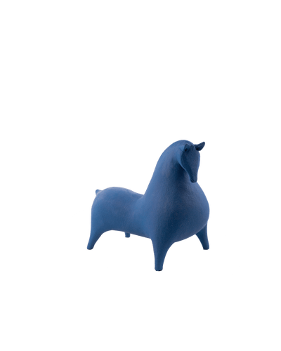 Small Horse In Blue