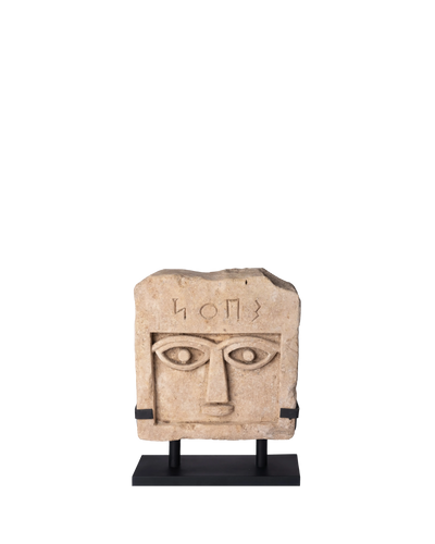 Small Iconic Stele with Eyebrows