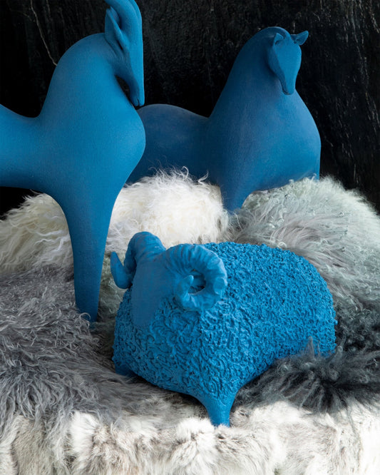 Small Ram In Blue - Maison SIA