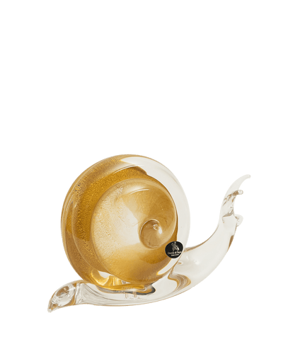 Snail White & Gold Medium