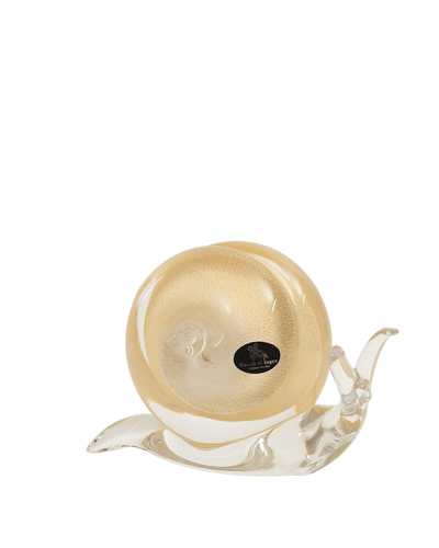 Snail White & Gold Medium