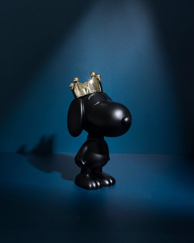 Snoopy Crown Matt black & Chromed gold