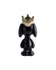 Snoopy Crown Matt black & Chromed gold