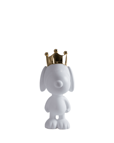 Snoopy Crown matt white & Chromed Gold