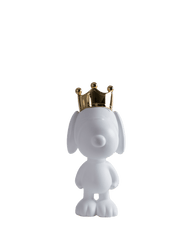 Snoopy Crown matt white & Chromed Gold