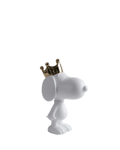 Snoopy Crown matt white & Chromed Gold