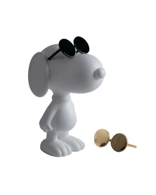 Snoopy sun matt white & Chromed Gold - Maison SIA