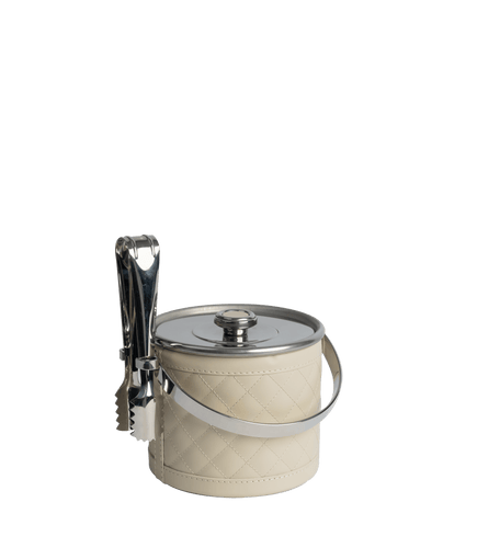 Stainless Steel Ice Bucket in Ivory