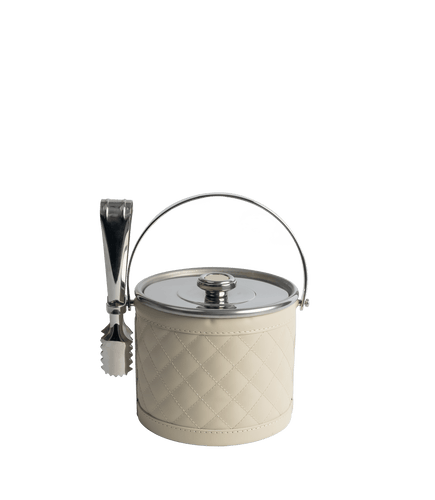 Stainless Steel Ice Bucket in Ivory