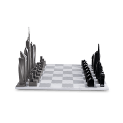 Stainless Steel London Vs Dubai Edition Chess Board