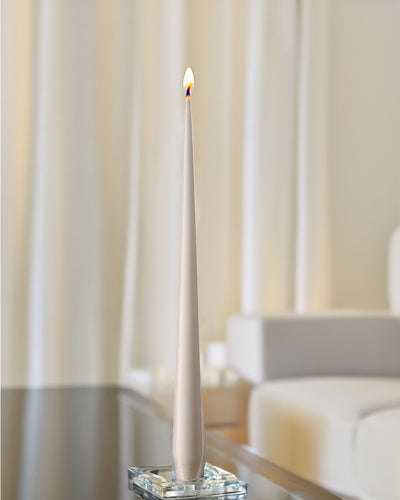 Taper Candle in Linen grey