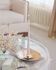 Taper Candle in Rose wr 42cm