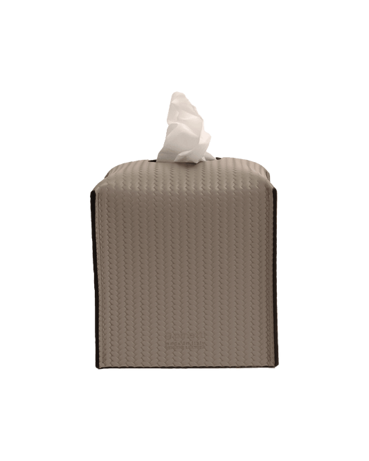 Taupe Square Tissue Box - Maison SIA