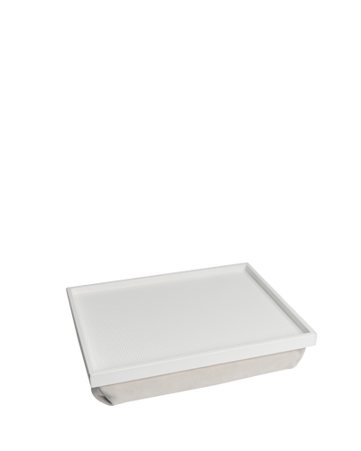 Teddy Bed Tray in White