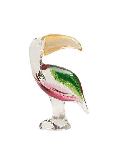 Toucan Big Green, Pink & Gold