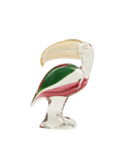 Toucan Small Green, Pink & Gold